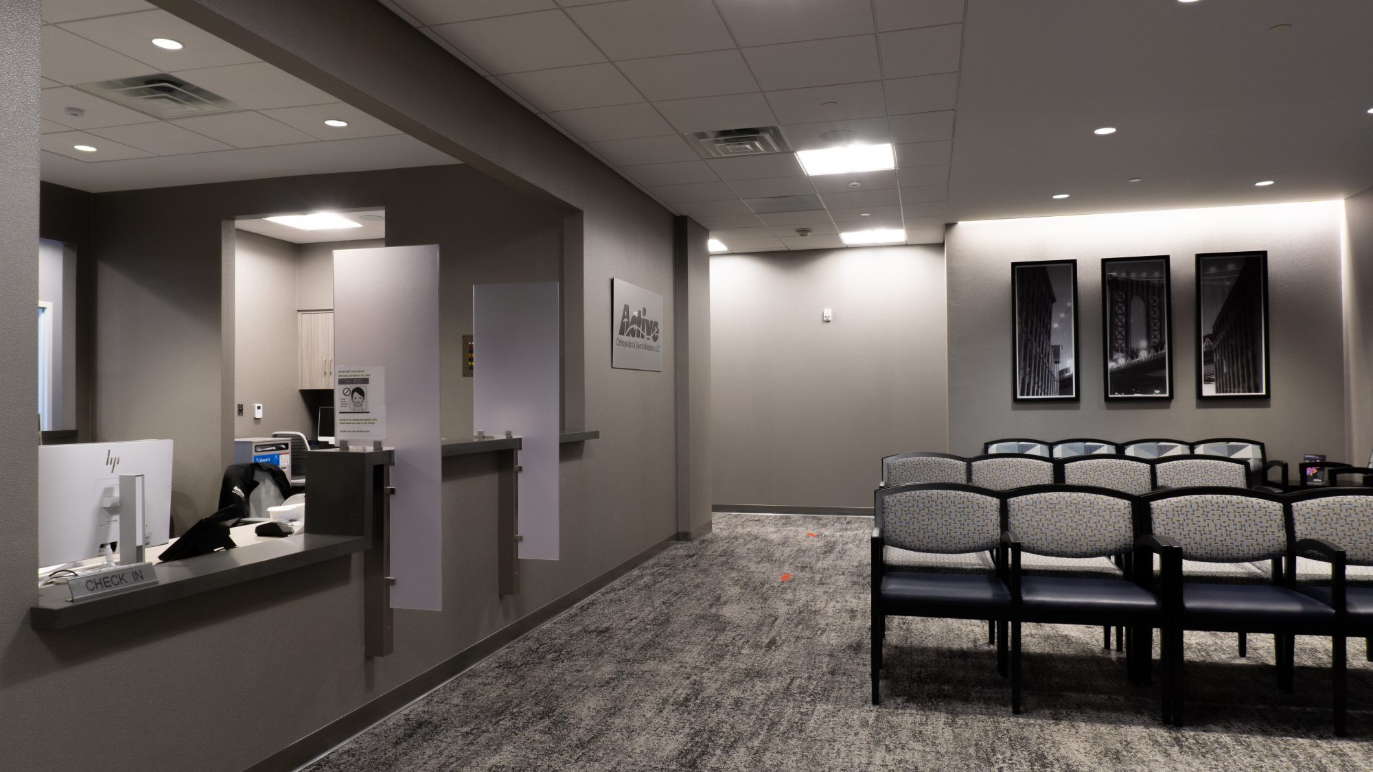 reception hall and desk