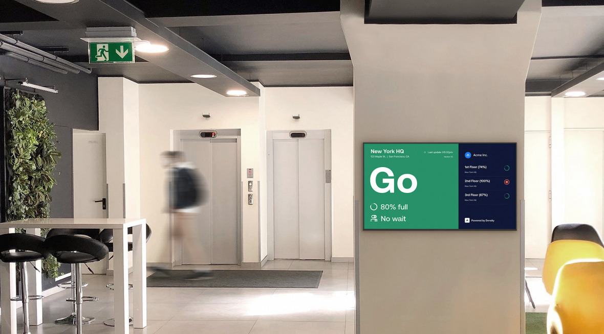 Density Display in Lobby – Go