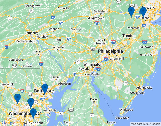 Map of dancker | Baltimore, MD