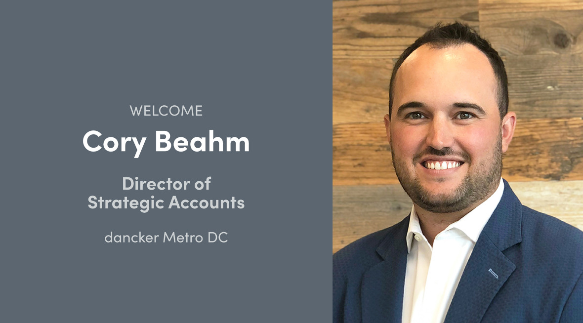 Cory Beahm joins dancker as Director of Strategic Accounts, Mid-Atlantic