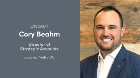 Cory Beahm joins dancker as Director of Strategic Accounts, Mid-Atlantic
