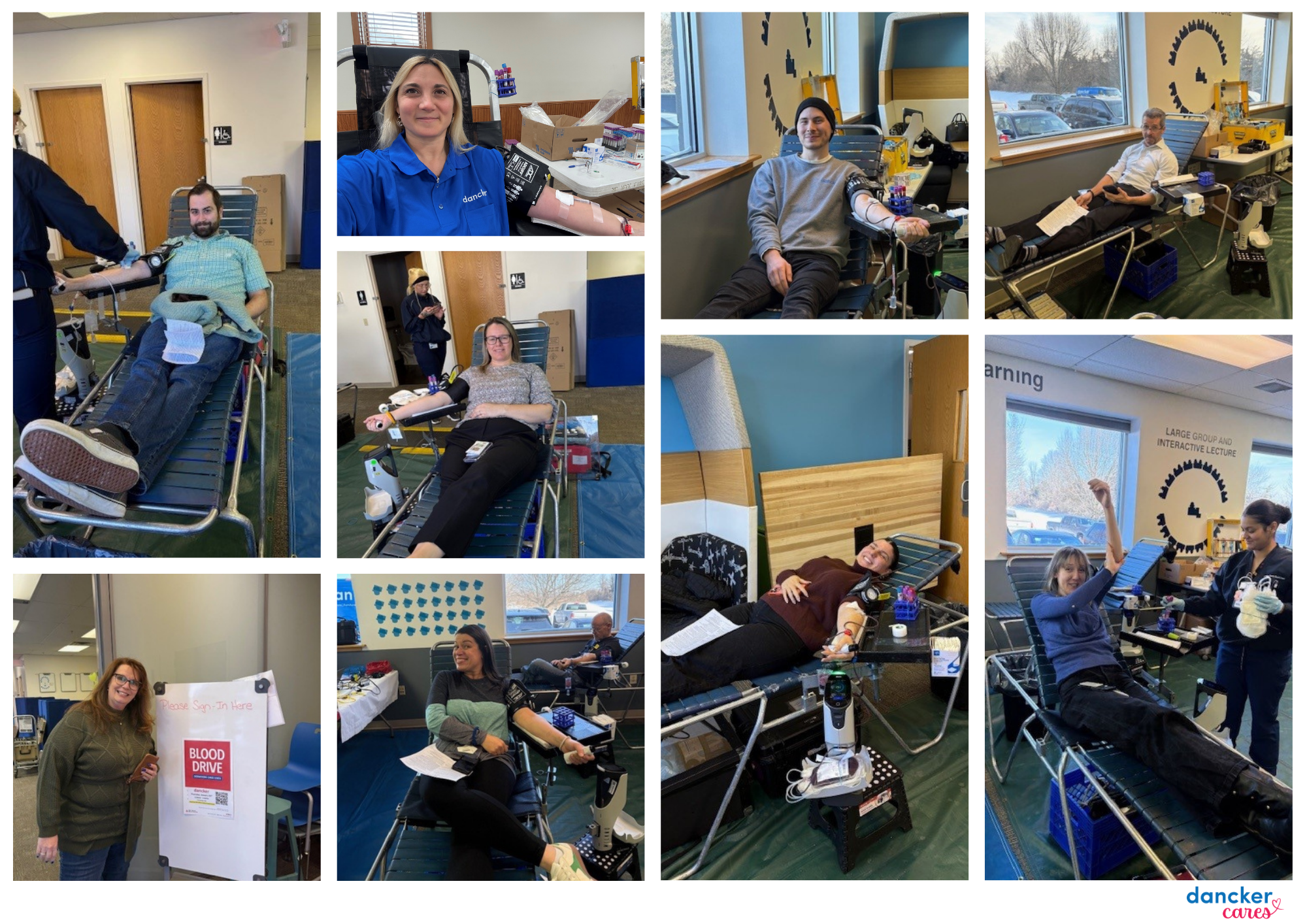 people donating blood