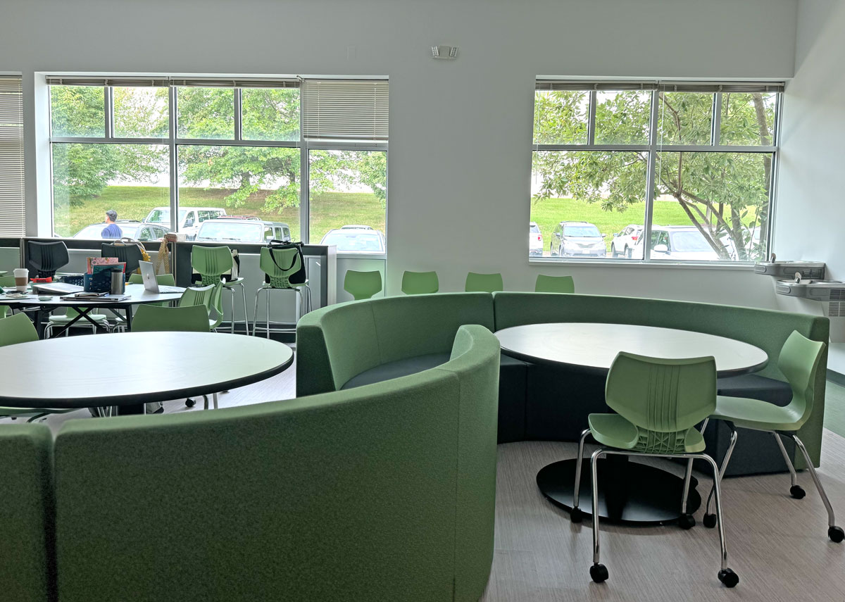 Creative learning area with modular furniture